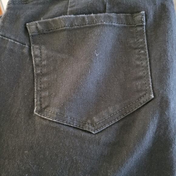 Monkey Ride Black Skinny Jeans Women’s Size 17 Cuffed Ankle Stretch Denim - Picture 9 of 9
